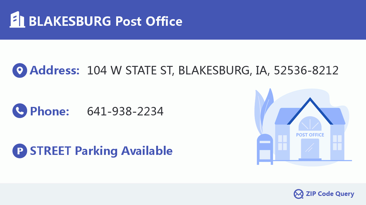 Post Office:BLAKESBURG