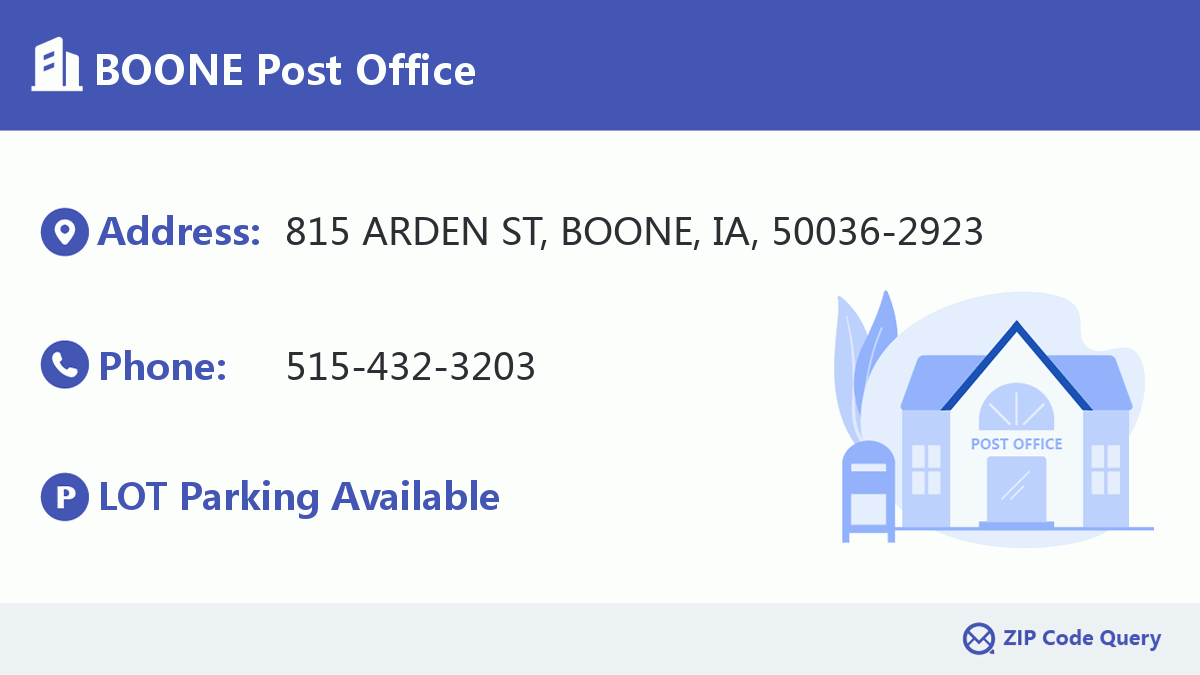 Post Office:BOONE