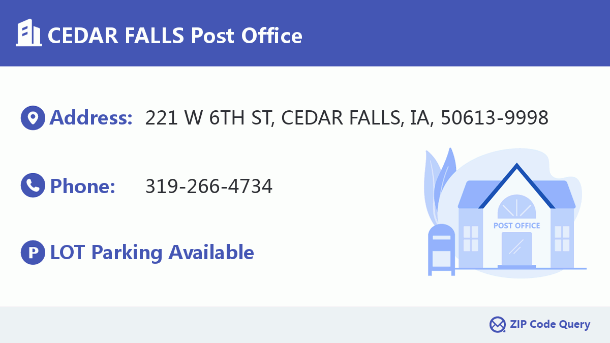 Post Office:CEDAR FALLS