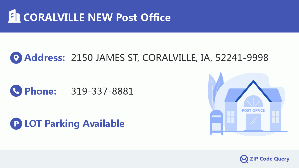 Post Office:CORALVILLE NEW