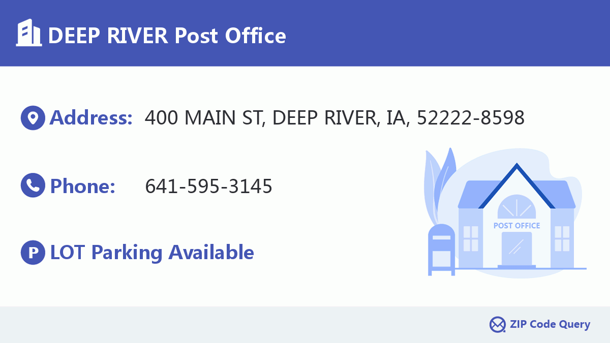 Post Office:DEEP RIVER