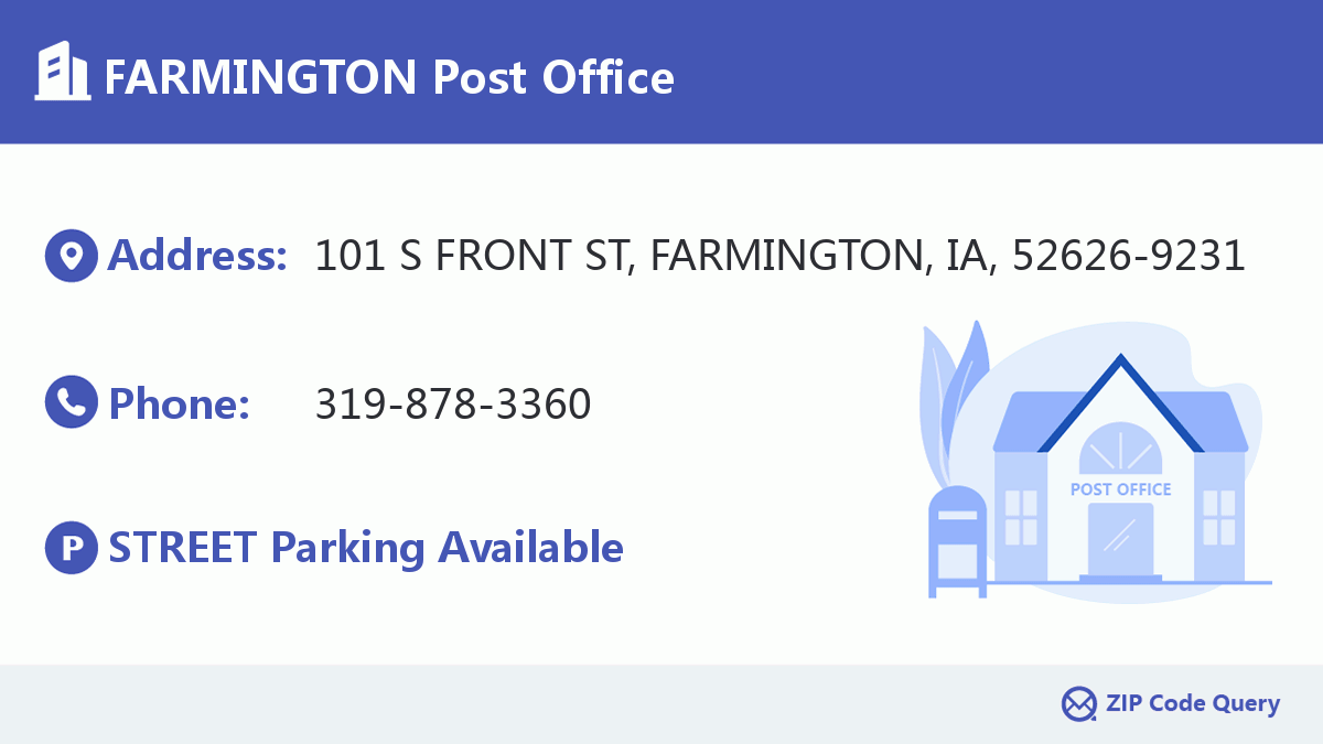 Post Office:FARMINGTON