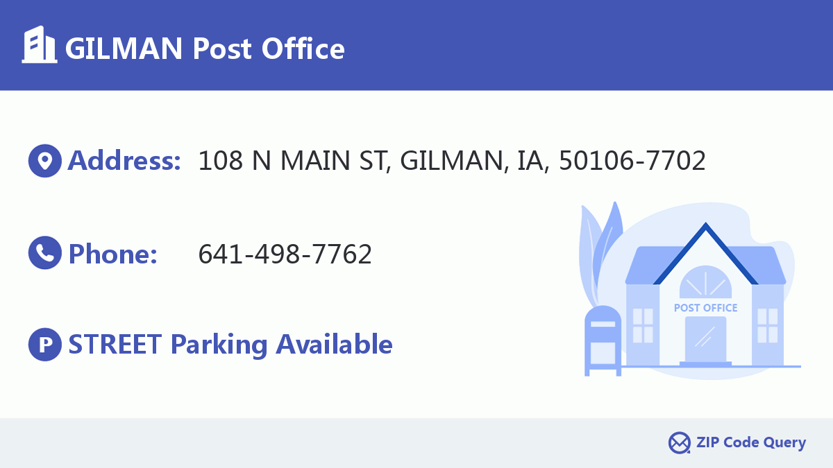 Post Office:GILMAN