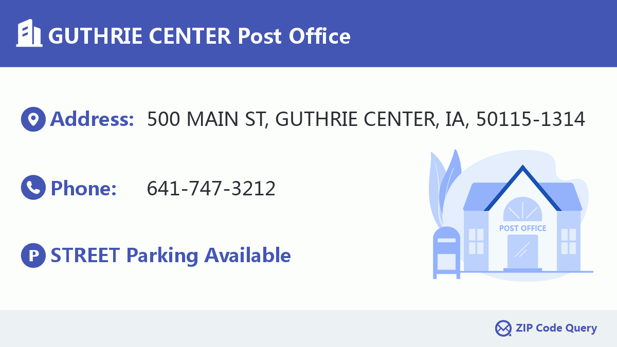 Post Office:GUTHRIE CENTER