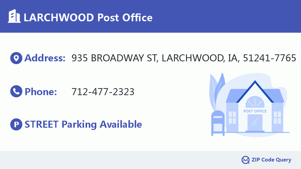 Post Office:LARCHWOOD