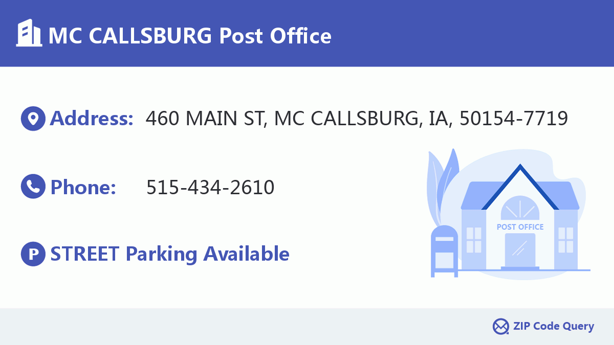 Post Office:MC CALLSBURG
