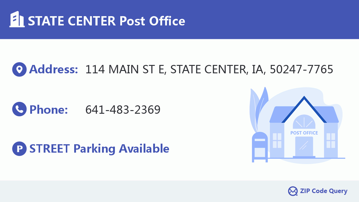 Post Office:STATE CENTER