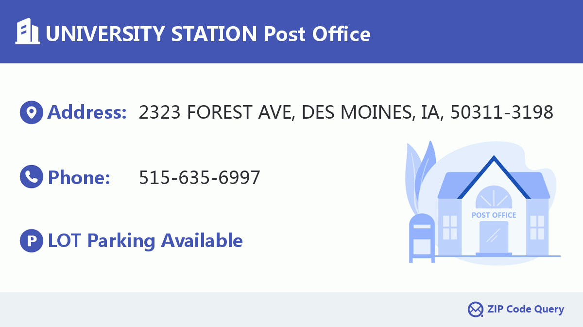 Post Office:UNIVERSITY STATION