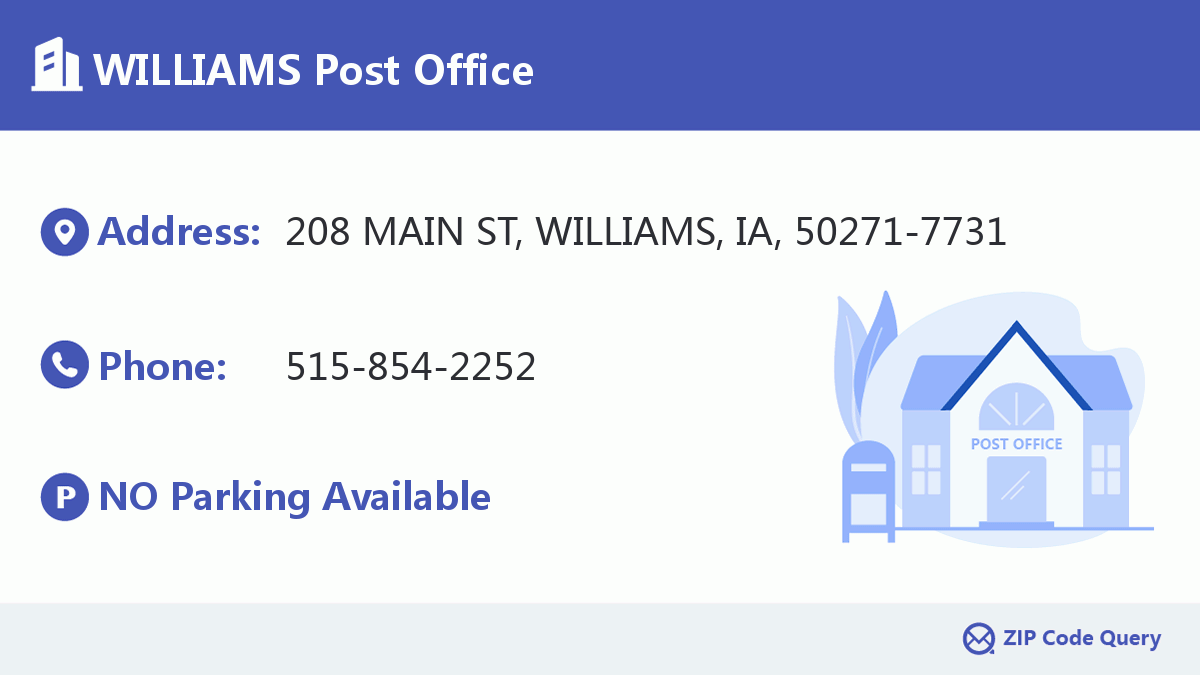Post Office:WILLIAMS