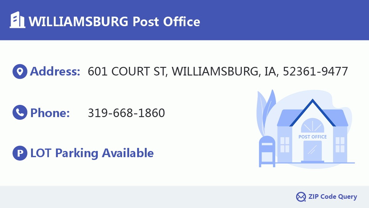 Post Office:WILLIAMSBURG